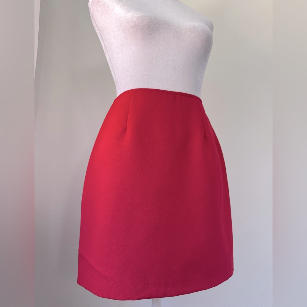 XOXO Solid Red A-Line Mini Skirt